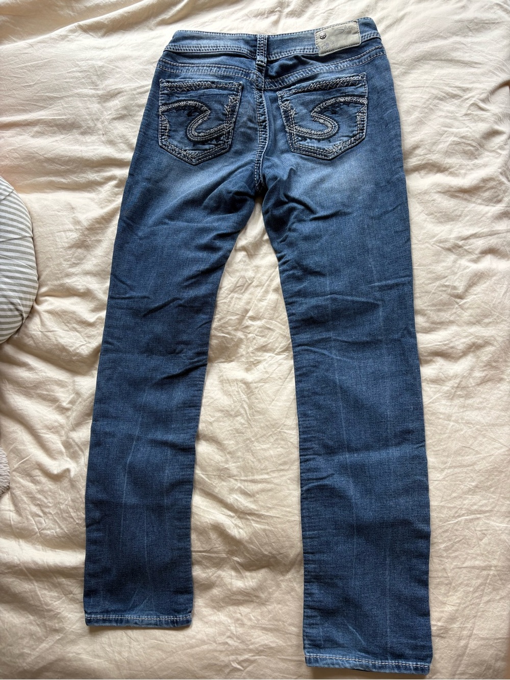 Silver Jeans Women's Skinny Blue Stretch Denim